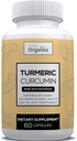 Turmeric Curcumin 1300mg - Extra Strength 联合和炎症支持 - 高吸收黑椒提取 - 95% Curcuminoids 联合支持补充 - 60 capsules