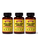 Bragg Apple 苹果苹果苹果苹果 维那加 Capsules 配有维生素D和锌 - (3 Pack) 90 Capsules - 支持 免疫系统