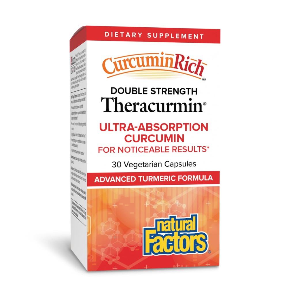 自然因素,CurcuminRich双强热卡敏,60毫克,仅1 Capsule Daily,为高级吸收设计,30 Counter (Pack of 1)