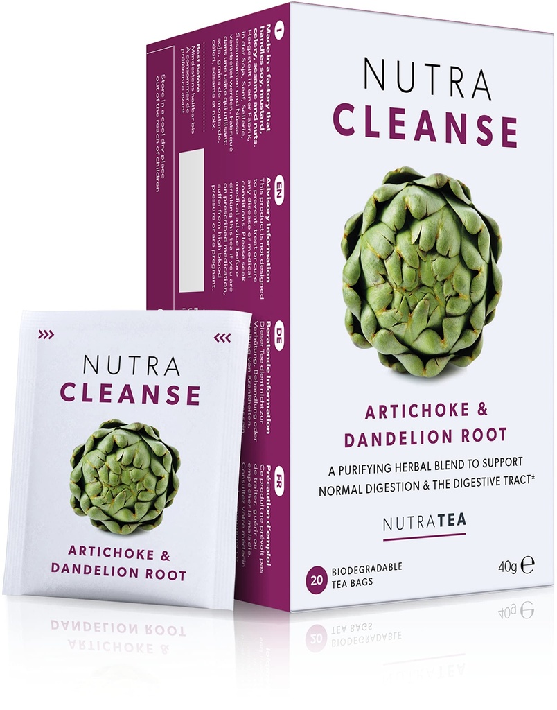 果茶 NUTRACLEANSE - 解毒茶 QQ Colon cleanse Tea QQ 便秘茶包 - 全身解毒清扫 - 包括 Dandelion Root & Burdock Root - 20 个人包装袋 - 草药茶(1包)