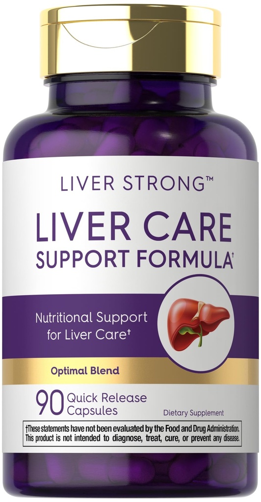 Carlyle Liver 男女支助补编 | 90 Capsules | 复杂组合与牛奶硝酸盐, NAC, Dandelion 根提取 | Non-GMO和 Gluten Free