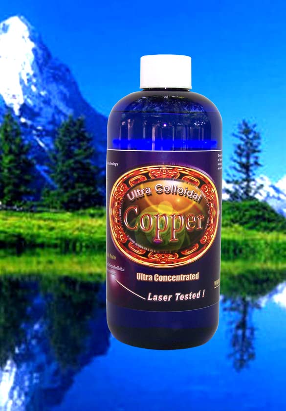 银山矿物类铜液态矿物补充剂 16 Oz. 100 PPM