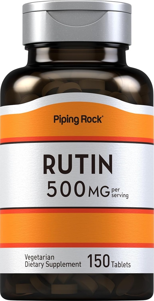 Piping Rock Rutin 500mg = 150 平板电脑 = 蔬菜,非GMO, Gluten 免费补编