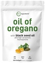 Oregano Softgels的微成份油,300 ×××2 ××1 与黑种子油, 4X 强卡瓦罗尔和Thymoquinone → 厂基,非GMO, & Immune 支持