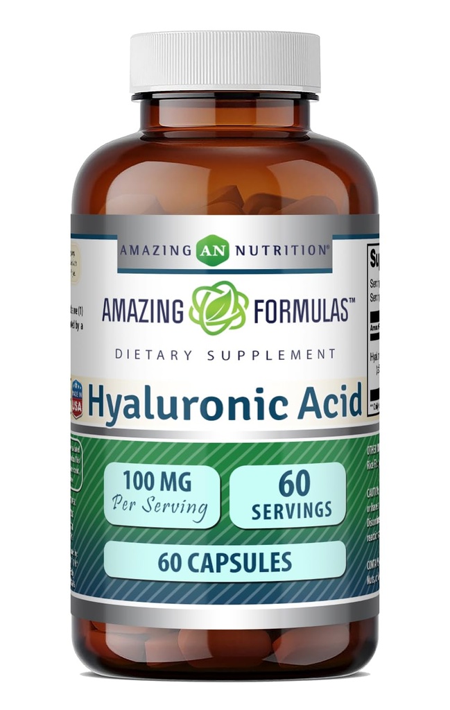 美国制造的超乎想象的氢酸方程式 100Mg 补充 | Capsules | Non-GMO | Gluten-free | (1 Pack, 60 Counter)
