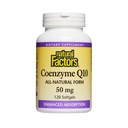 自然因素,Coenzyme Q10 50mg,CoQ10 能源、心脏和抗氧化剂支持的补编,Gluten Free,120软胶(120份服务)