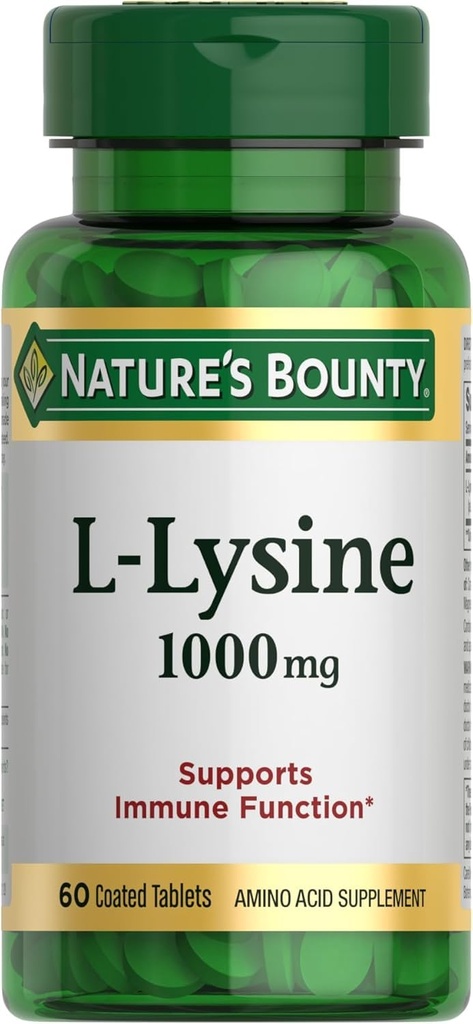 自然丰产L-Lysine,1000mg,60平板
