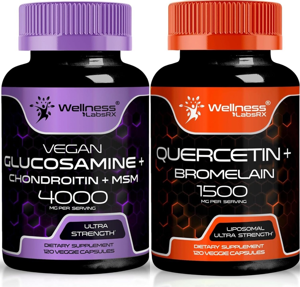 LABSRX Glucosamine Chondroitin MSM 与布罗姆兰卡普勒斯的奎尔西丁