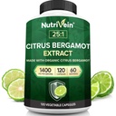 营养素 Premium Citrus Bergamot 补编 1400mg 25:1 Bergamia 提取 - 60天供应(120卡普勒斯): 强大的意大利 Citrius Bergamot 1400 mg+ 高浓度 - 心脏和循环系统