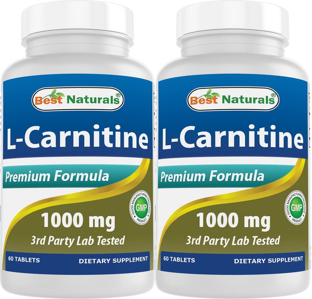 Best Naturals L-Carnitine 1000mg 60 块(60 个数 (2包))