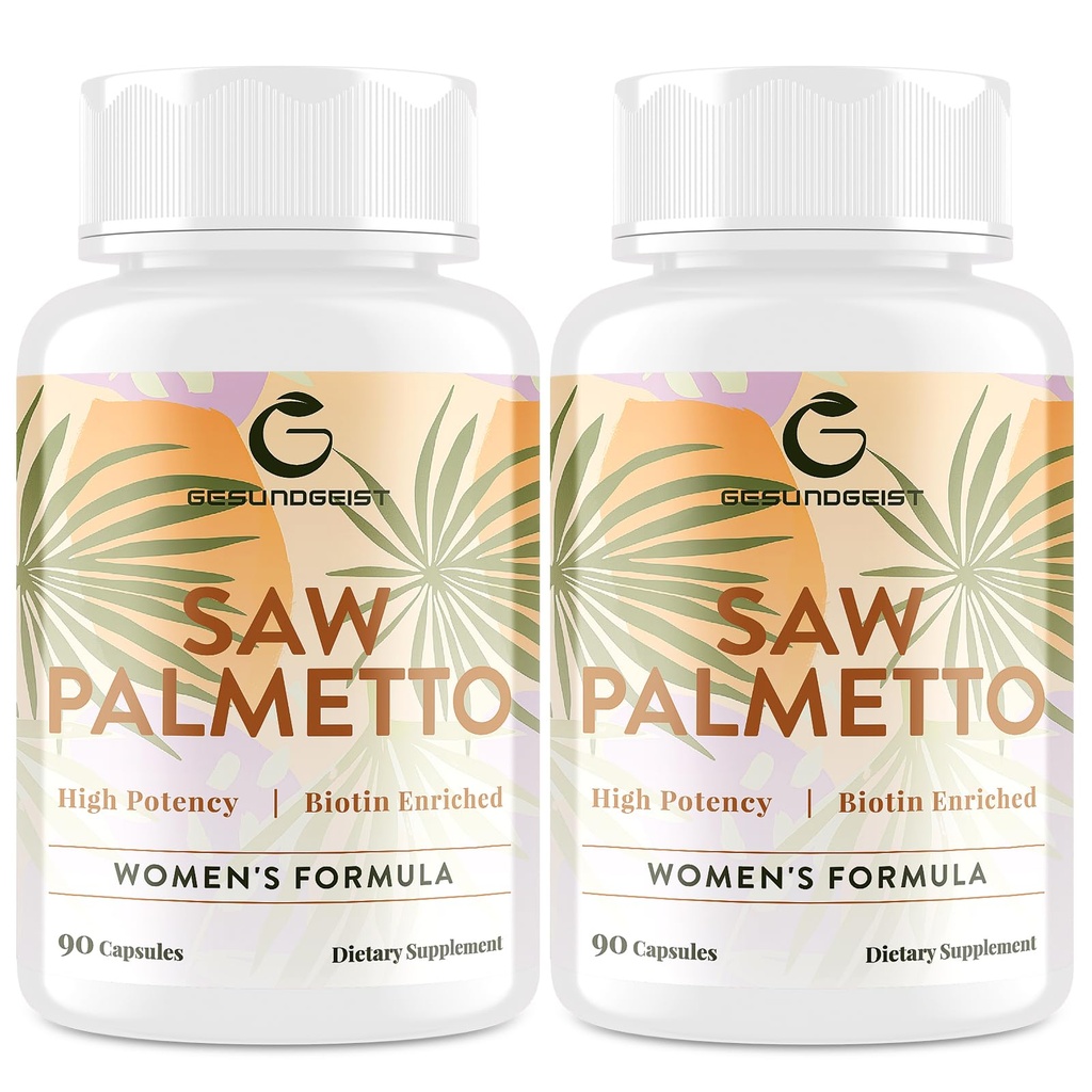 Saw Palmetto for women hair lost - DHT 屏蔽器 5-in-1 混合剂 hair growth, Skin & Nails, Urinary Wellness - 外力 Saw Palmetto 补编 - 180 Capsules