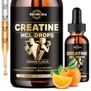 男子和女子的Creatine HCL液滴,1,500mg 液体Creatine 氯化氢,高吸收,2 Fl Oz Orange Flavor