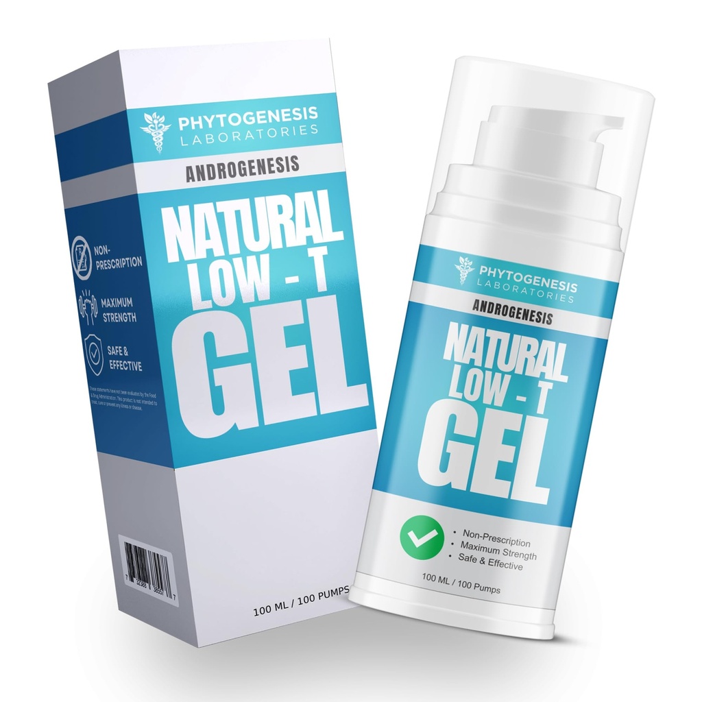 自然低T支持 Gel - T 男性助推器 - 肌肉恢复,能量助推器,健康老化