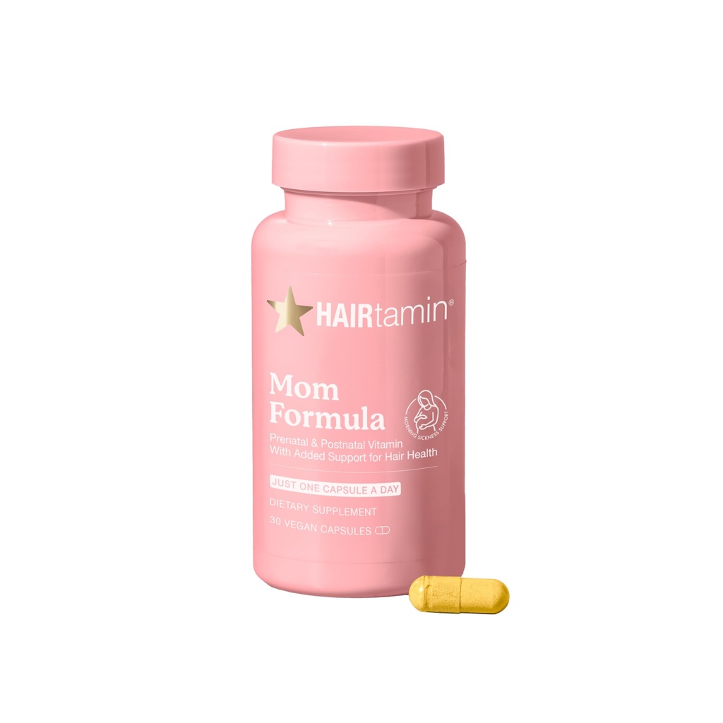 HAIRtamin MOM VAGAN 产前和产后多维生素补充剂与维生素发孕,产后,母乳喂养