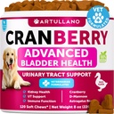 狗 UTI 治疗 - Cranberry 补充剂和对狗的Bladder控制 - 尿道感染性失禁药, Bladder 石块 - UTI 药物治疗 - 120 支持肾脏用鱼油的软菜