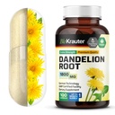 BIO KRAUTER 丹德利翁根卡普勒斯 - 1800 mg 强度 - 100 计 - 丹德利翁根卡普勒斯 补充 - Vegan Capsules 用于肝脏支持