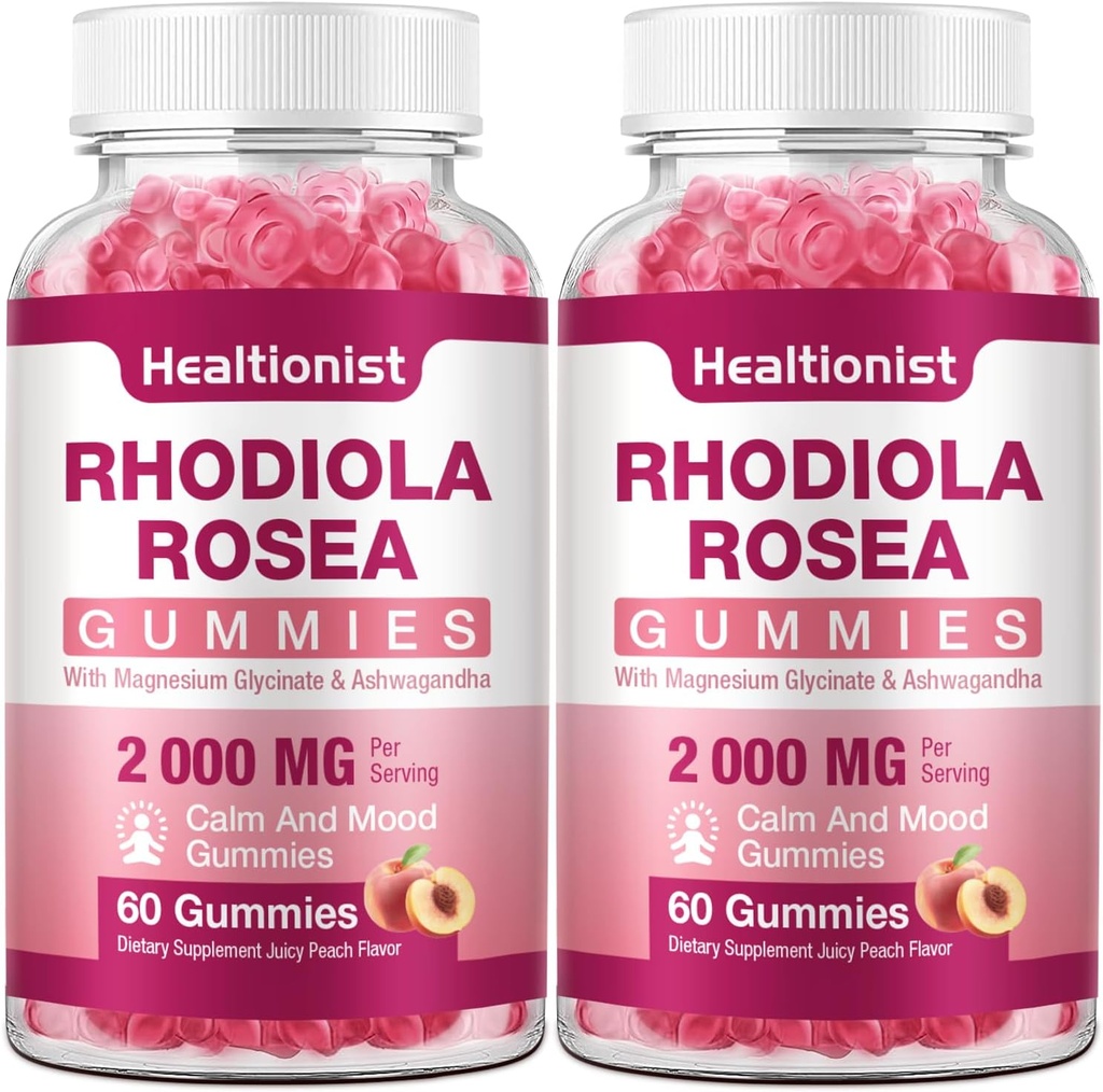 2 Packs 无糖罗莎·罗莎·古米斯(Rhodiola Rosa)