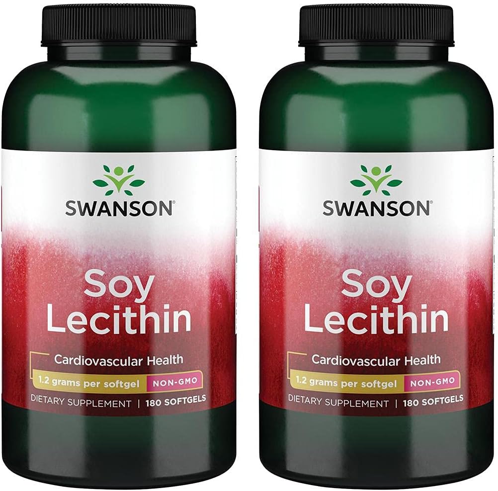 Swanson Premium Brand Soy Lecithin N-GMO 1.2 g 180 Sgels 2 包装