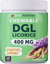 化学超纯度DGL液晶片 4000 mg – 胃,Gut & Intestinal Relief – Natural Acid Reflux公式 – 10:1 脱羧酸根提取法 – 120 Chewables