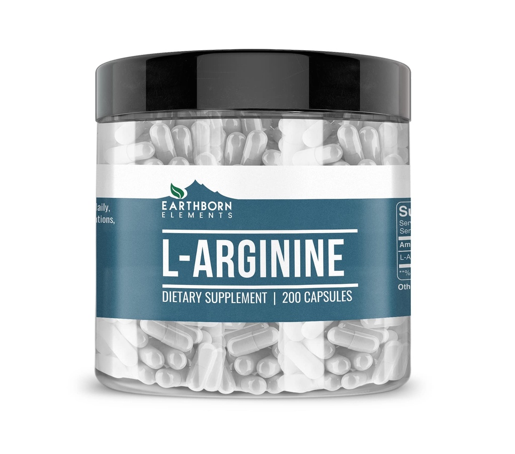 土生元素 L- Arginine 纯和未稀释,无添加剂(200盖)