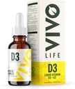 维沃生命 - 维生素D3 K2,50毫升液体综合液滴,2000iu of D3, Vegan 男女健康补充剂,100个服务对象