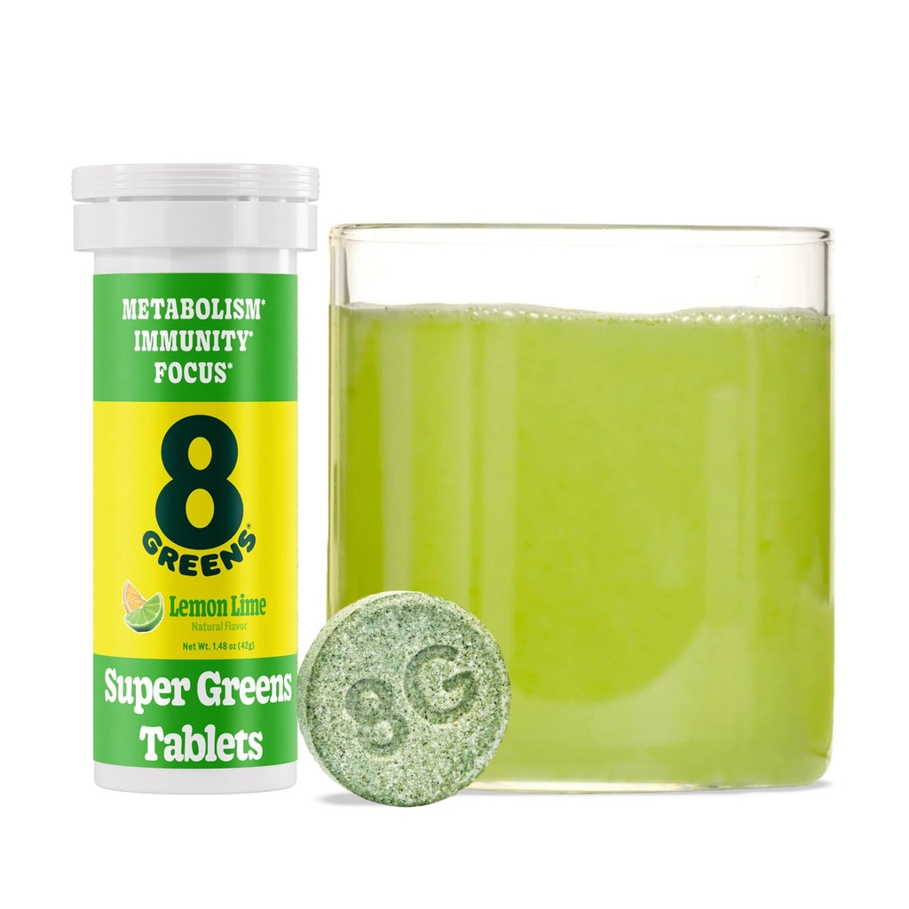 8 Greens SuperGreens 板块 QQ Super Greens 粉末超级食品板块 代谢豁免和焦点 每日绿地 Effervescent 板块 有机: Aloe Vera, Spiruina, Chlorella, Lemon Lime, 10 services