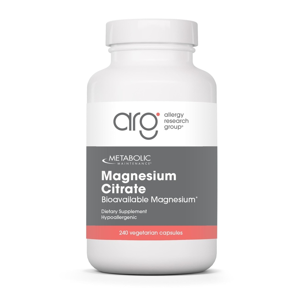配有维生素C(240 capsules)的Metabolic 维护磁性胶囊 - 磁性胶囊补充剂,用于冷静,睡眠,肌肉和GI支持.