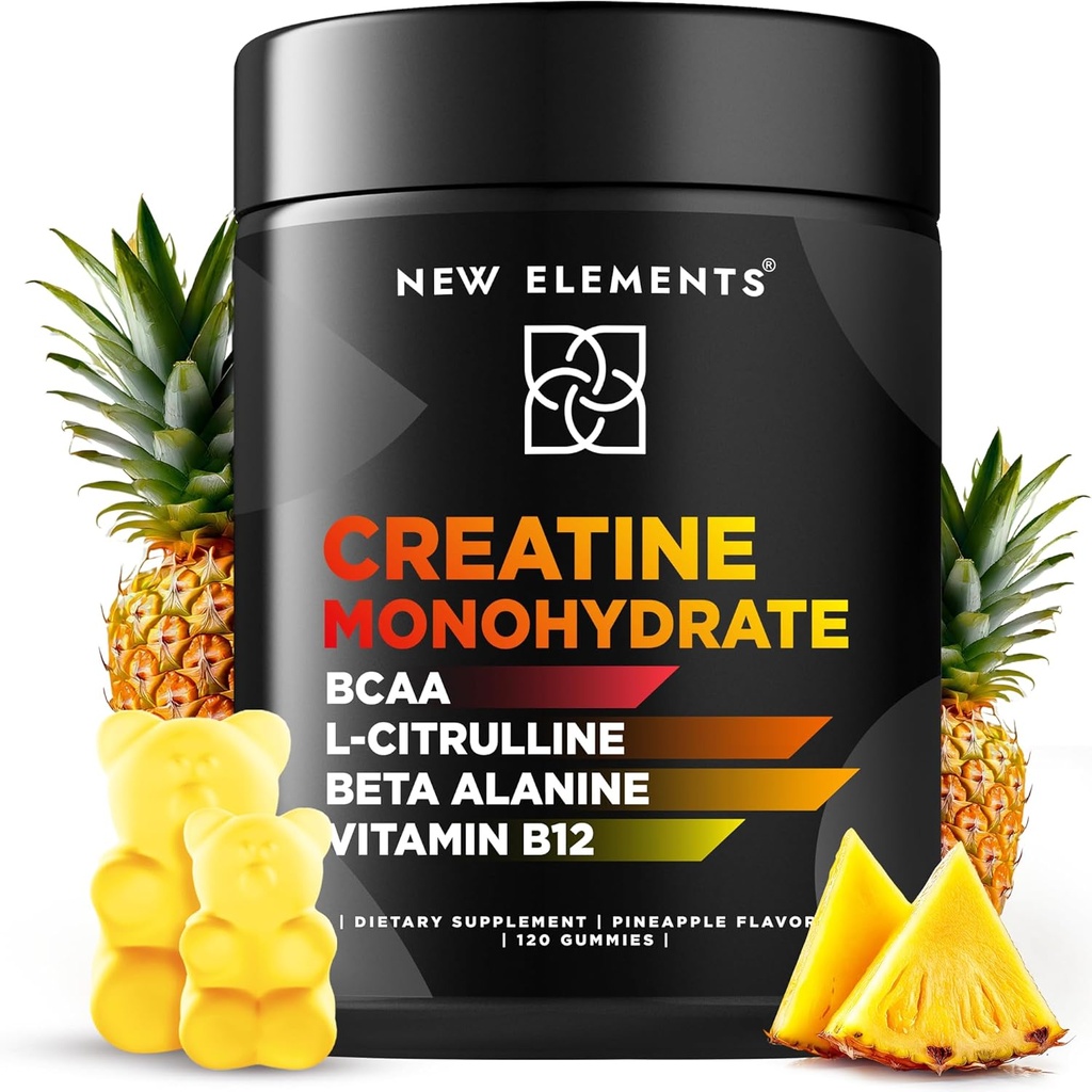 与 BCAA L-Citrulline Beta Alanine & Vitamin B12 的 Creatine Monohydrate Gummys 5 mg 相伴 超能量助推器