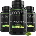 (3包) 智能维生素K2 MK7 100mcg,用K2VITAL和Kale制造,180 液态软胶