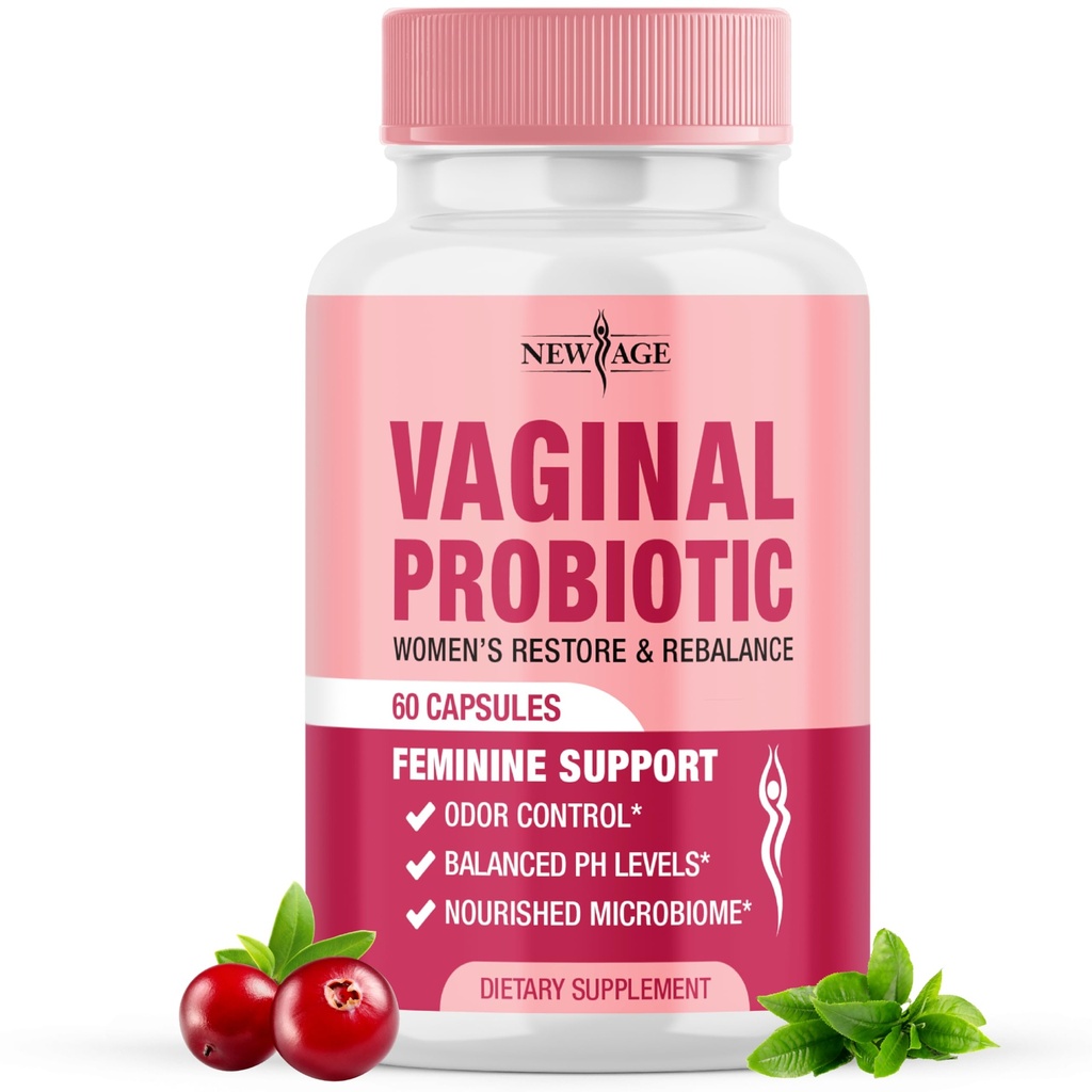 新AGE 阴道育生药物 预生药物、Cranberry提取剂和乳房育生剂混合剂,支持健康的pH平衡、食道控制、阴道花 -- -- 60卡普尔