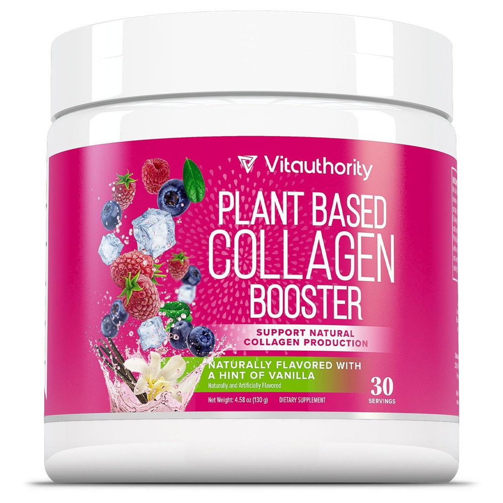 女性维干Collagen粉 - 植物基Collagen补充物 女性拥有维干毛皮和直肠维生素 - 植物基Collagen粉 含Hyaluronic酸