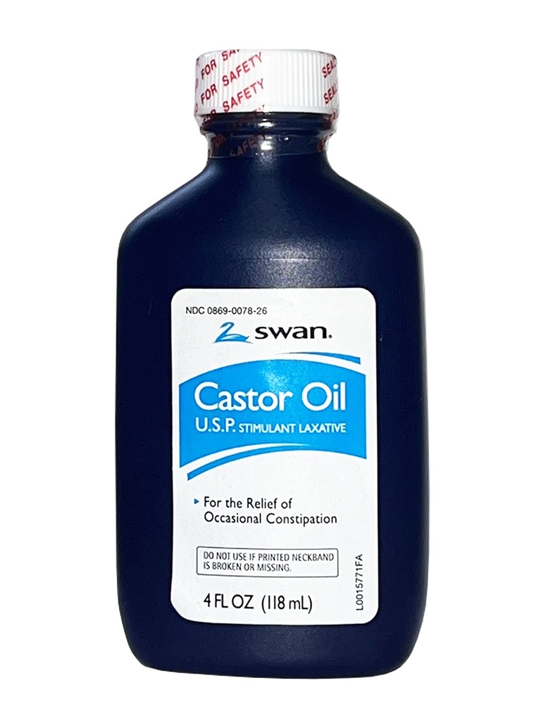 SWAN Castor石油公司 100% 兴奋剂 4 FL OZ - 用于缓解偶发便秘
