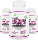 最大吸收 USDA 有机牛奶 硝酸盐 5:1 集中提取 (2000mg 强)和有机 Dandelion root | Silymarin Antioxidant Flavonoid | liver Support Suppose(60 Counter (Pack of 3)) ).