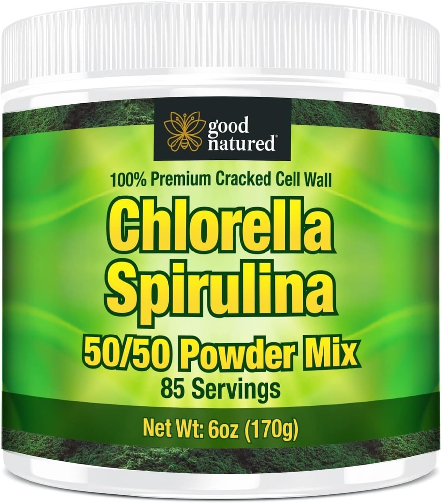 (原始内容存档于2019-09-21) (英语). Good Natured Premium Chlorella Spirulina Powder 85 services | Non-GMO | Sunlight grown |深绿色 |裂的细胞壁 |分析 |高蛋白 | Vegan有机瓶 |山水