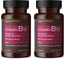维生素B12 甲基Cobalamin 5000 mcg - 正常能源生产和代谢,免疫系统支持 - 2个月供应,Berry Flavored Lozenges, 65 Counter (Pack of 2)