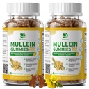 (2包)9分1的Mullein Gummys用于肺清洁和除毒,Extrastrong Mullein Leaf Excert w/Quercetin, Bromelain, Merderberry & Marshmallow用于呼吸, Imune & Digestive, Vegan, 120 计数