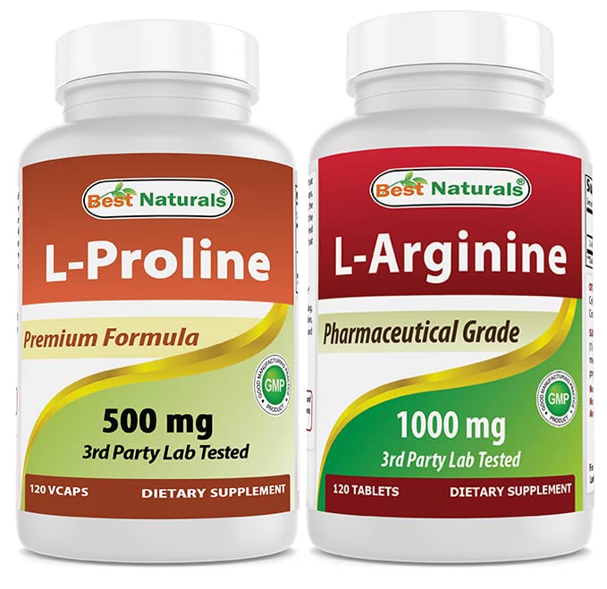 最佳自然剂 L-Proline 500 mg & L-Arginine 1000 mg