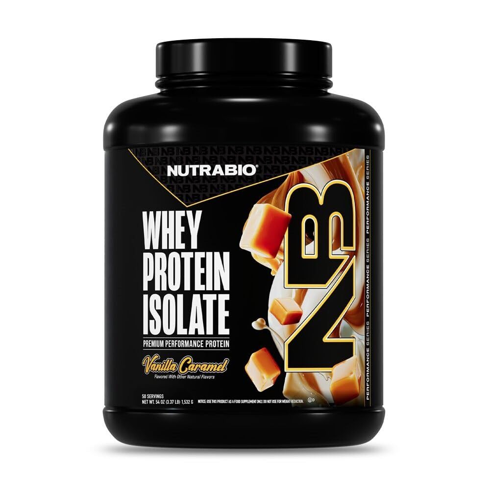 100% Whey蛋白质异质蛋白粉,25g蛋白具有氨基酸完整剖面,非GMO,Soy & Gluten Free,低碳,低卡罗里Whey蛋白粉,香草焦糖,5Lbs