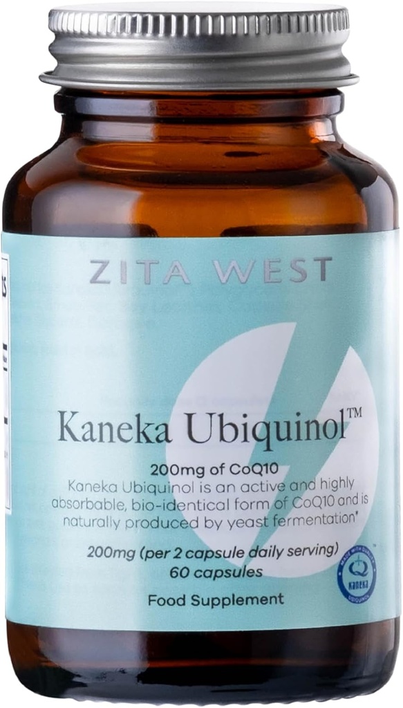 Zita West Kaneka CoQ10 Ubiquinol – 男女极易吸收的补充 – 试图自然幻想或经历IVF - 60 植物学家 Gel Capsules