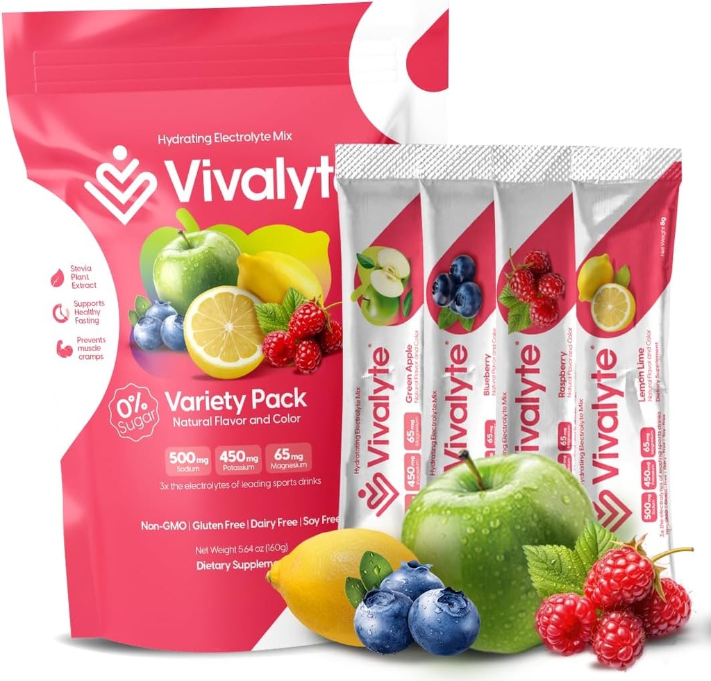 电解石 无糖 Stevia Sweeted 100% Natural Hydrition Packets - 20 Counter → Sodium, Potassium Citrate & Magnesium L-Threonate (5.64, Variety Pack) 互联网档案馆的存檔,存档日期2014-03-02.