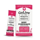 Golive Prebiotic and Probiotic for Women, Men, Kids. (原始内容存档于2018-09-09) (英语). Berry Pomegranate Synbiotic Powder w/L-Glutamine,维生素D3,电解质. 对于古特健康,文摘,代谢,豁免 15-50B CFUs.