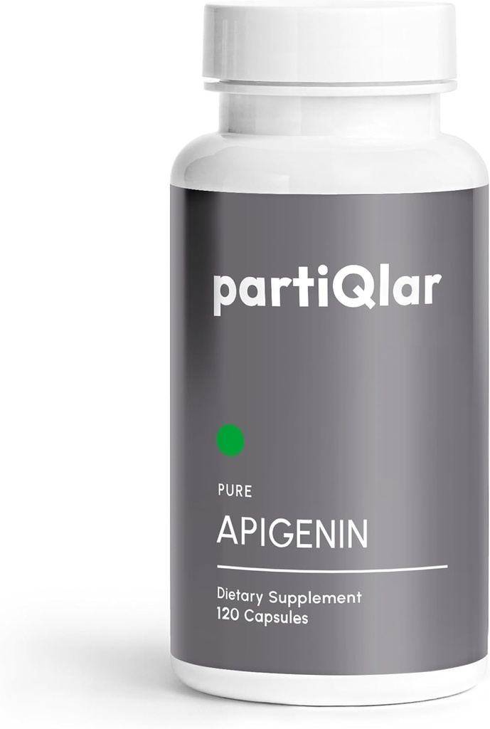 Apigenin, 100 mg per service, 60 Capsules – 纯 – 98.7% 稳定 – 活性生物氟化物和抗氧化剂 – 非 GMO