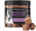 Just FoodForgs Probiotic Booster Gut Health Soft Chews 狗、消化健康支持、痢疾、人类品级成份-45 Counters