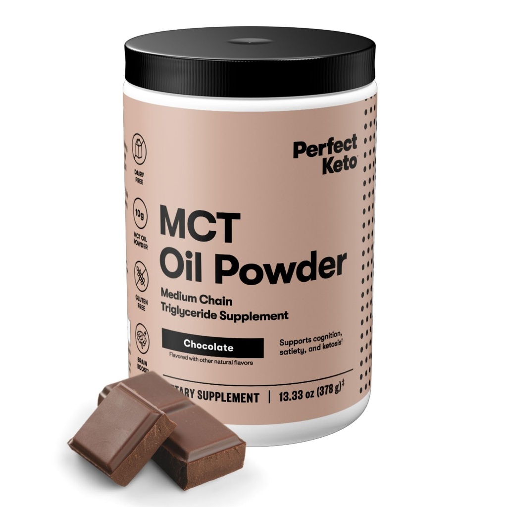 完美 Keto 7g MCT 油粉、中链三甘油酸盐补充剂、 Keto 饮食用非乳品咖啡
