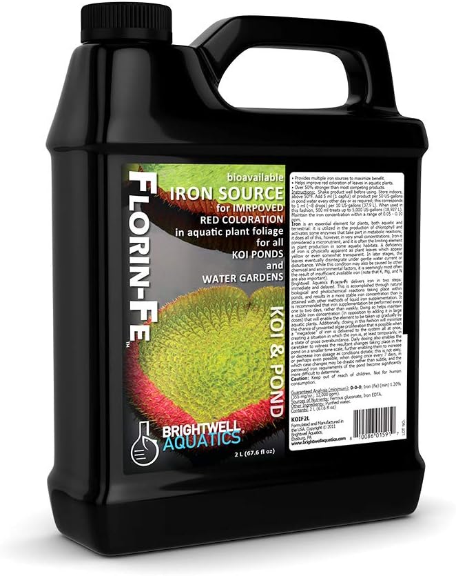 Brightwell水生植物 Florian Fe - 水塘水生植物红绿色的铁质补充物,2升