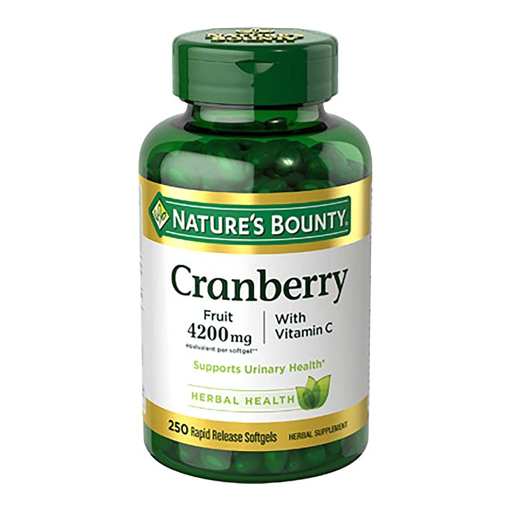 天然丰盛的Cranberry配有维生素C 4200毫克,软胶250枚(3袋)