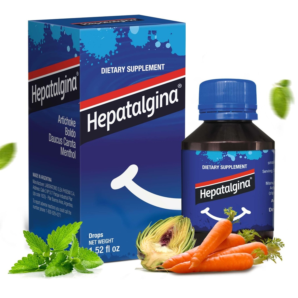 肝脏支持消化剂保护剂 - 配有Artichoke提取剂的液体草药补充剂,用于肝脏清洁剂(Liver cleanse Detox & fix) - 配有薄荷,Boldo & Carrot的肝脏清洁剂滴 - 45毫升