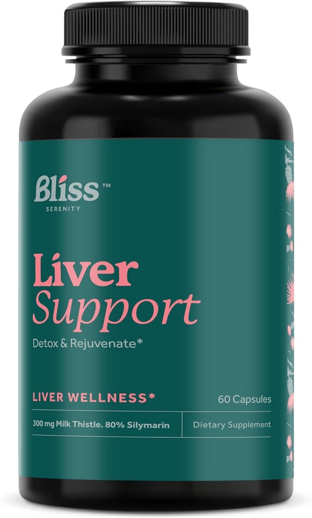 Liver Cleanse Detox & 维修 - Liver Detox with Milk Thetle 补编 - Liver 更新配有 Artichoke 提取, Dandelion Root & 更多用于最佳Liver 支持, 60 Vegcaps, 30天供应