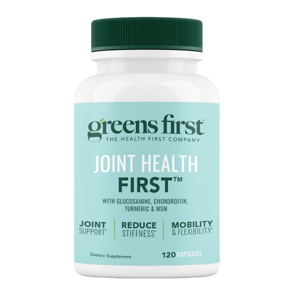 Greens First联合健康第一-与MSM,Turmeric,Ashwagandha, & Ginger-为联合支持-非GMO/Dairy-Free/Gluten-Free(120软胶)的自然联合支持补编