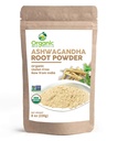 有机Ashwagandha根粉 - 8 Ounce QQ 纯度测试实验室 → 可回收的Kraft Bag, Non-GMO, Indian Ginseng, Withania Somnifera - 100%来自印度,由SHOPOSR(8 oz)制作.